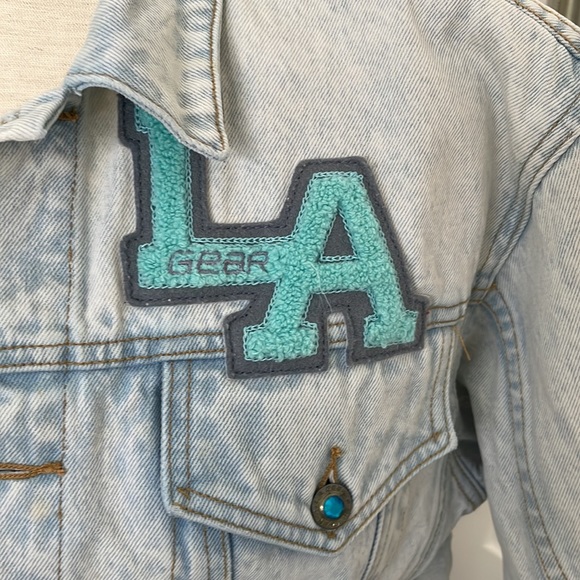 LA GEAR  Jean Jacket with rhinestones - Picture 3 of 16